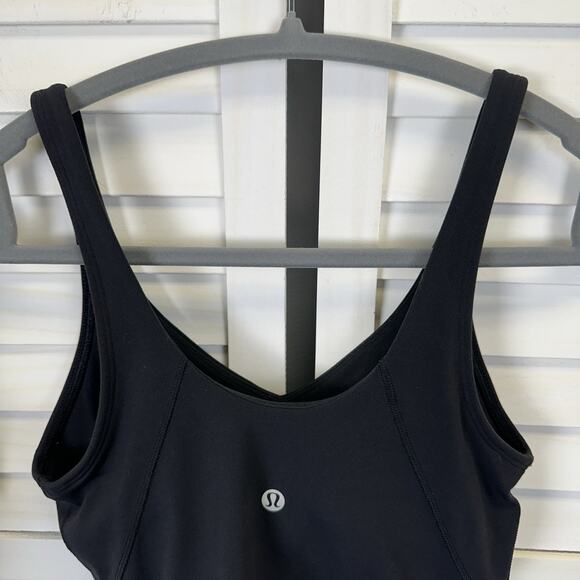 Lululemon Athletica Black Align Tank Top Soft Nulu Built In Bra NO‎ Pads Size 4 - Picture 4 of 8
